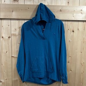 Puma Women’s Teal Long-sleeve Tee Hoodie